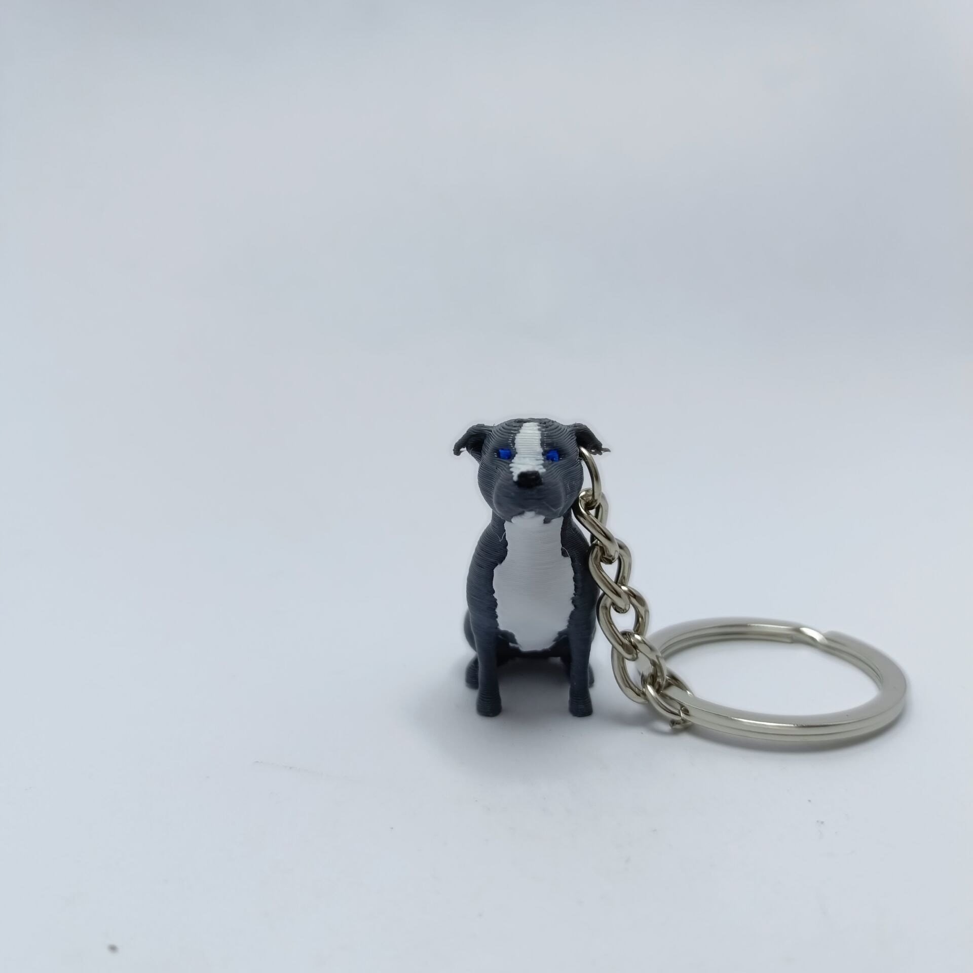 Pitbull Blue - Gri-Anahtarlık