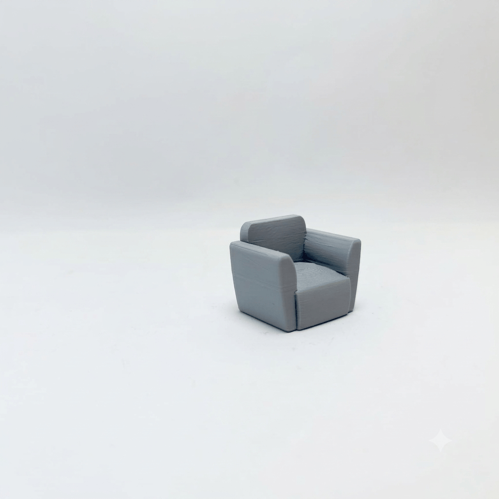 Tekli Koltuk - Gri