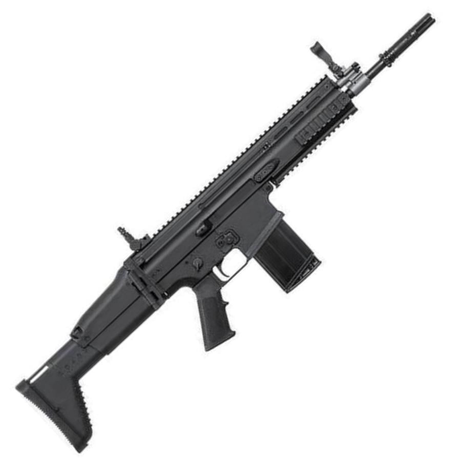CYBERGUN F&N Lisanslı SCAR-H /MK17 BLACK GasBlowback Airsoft GBB Tüfek Siyah