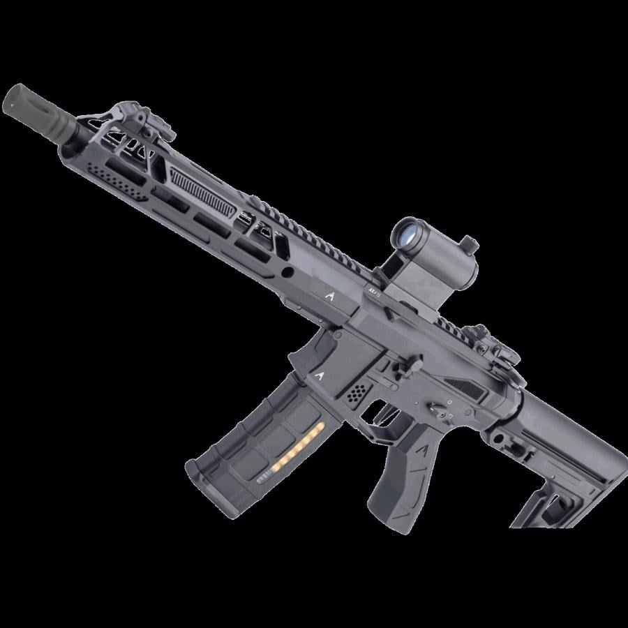 Double Eagle Aeroknox AX-15 AR-15 Airsoft AEG Tüfek Kestrel V2 ETU (SIYAH / 10.5'' RIS)