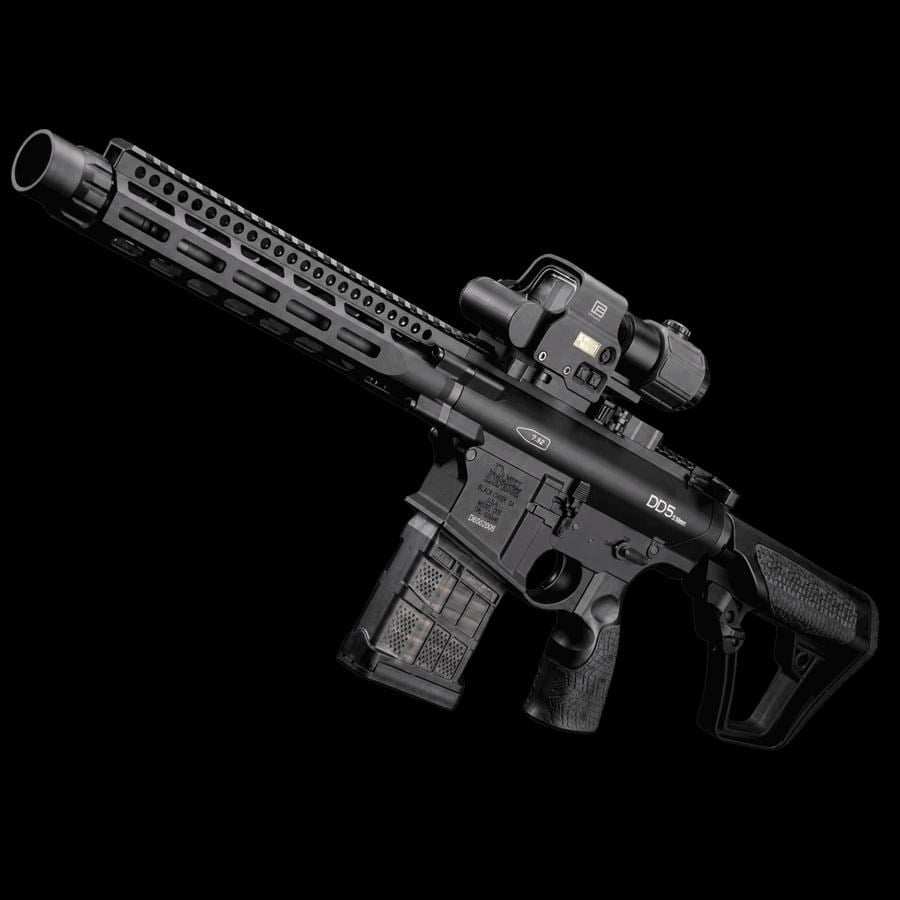 EMG Daniel Defense DD5 SIYAH SBR Airsoft AEG CYMA Platinum Gearbox & Kestrel V2 MOSFET