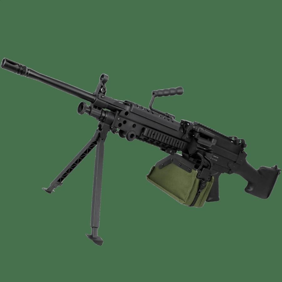 S&T FN M249 SAW E2 Airsoft AEG Tüfek Siyah Tambur Şarjörlü (STAEG103E2BS)
