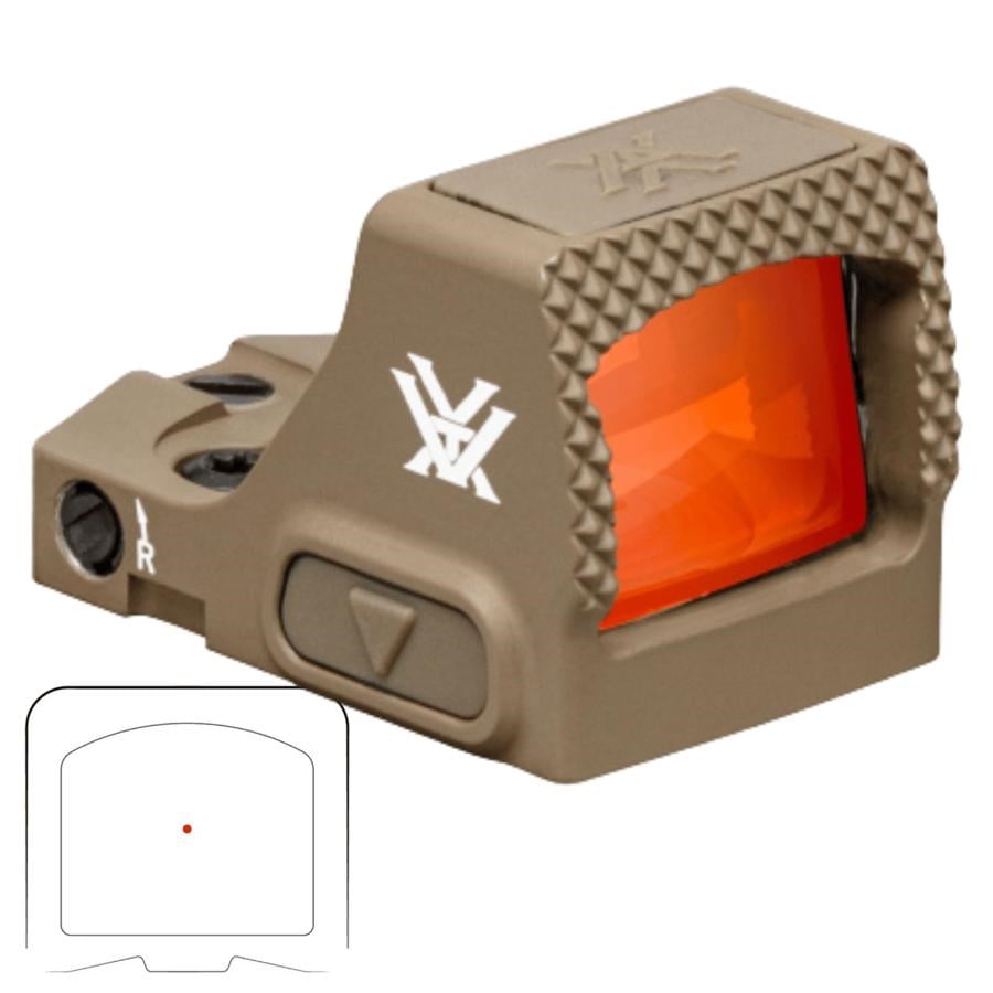 Vortex Defender-CCW 3 MOA RMSc/SMS Harekete Duyarlı Red Dot Nişangah Tan - DFCCW-MRD3-T
