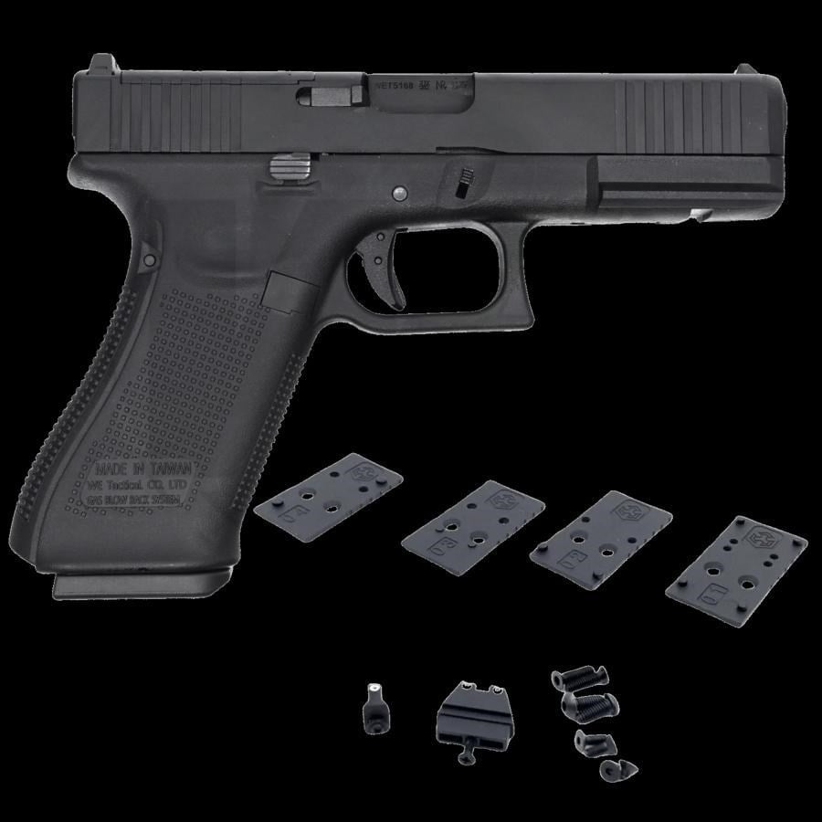 WE GLOCK G17 GEN5 MOS RMR REDDOT AYAKLI SIYAH GBB AIRSOFT TABANCA