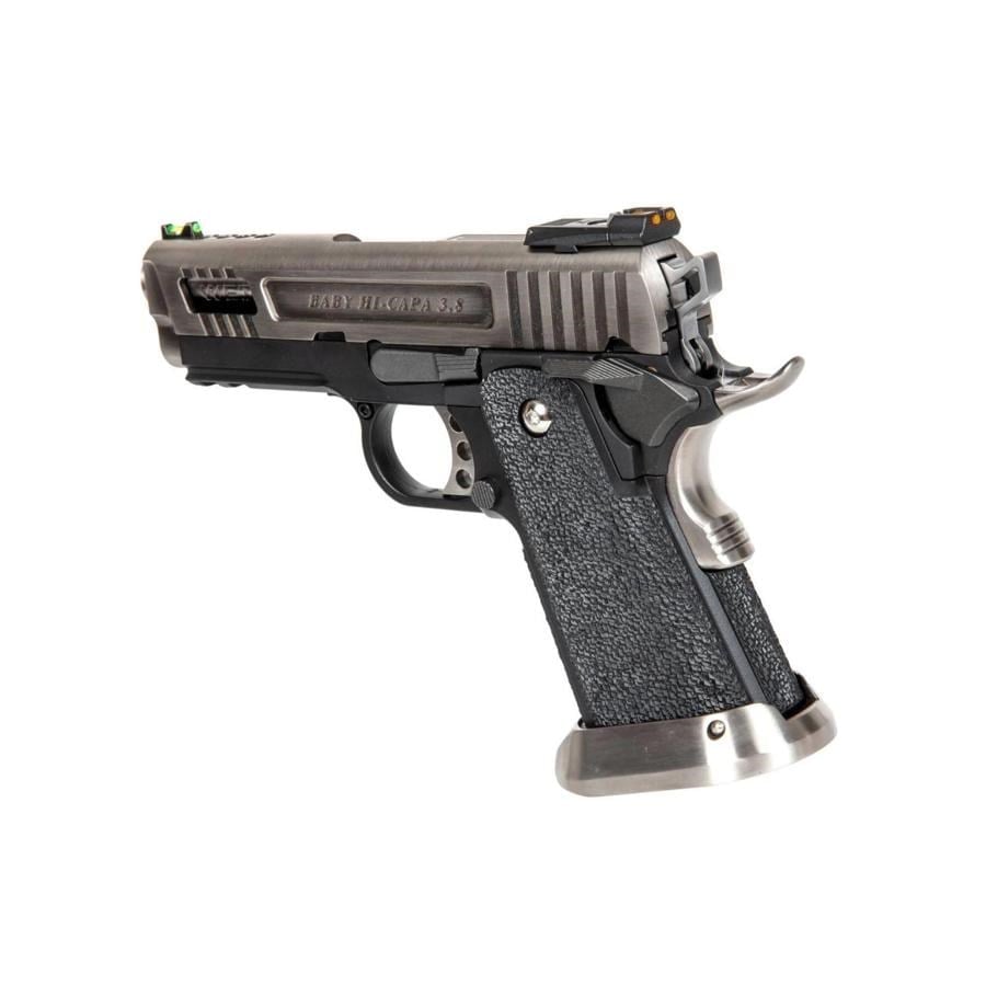WE Hi-Capa Brontosaurus 3.8'' Silver GBB Airsoft Tabanca