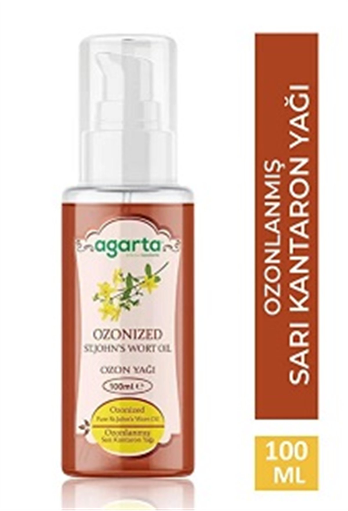 Agarta ozonlu sarı kantaron yağı  100ml