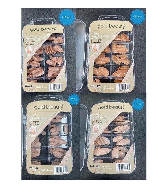 ARH***Gold Takma Tırnak Nudes EP-811