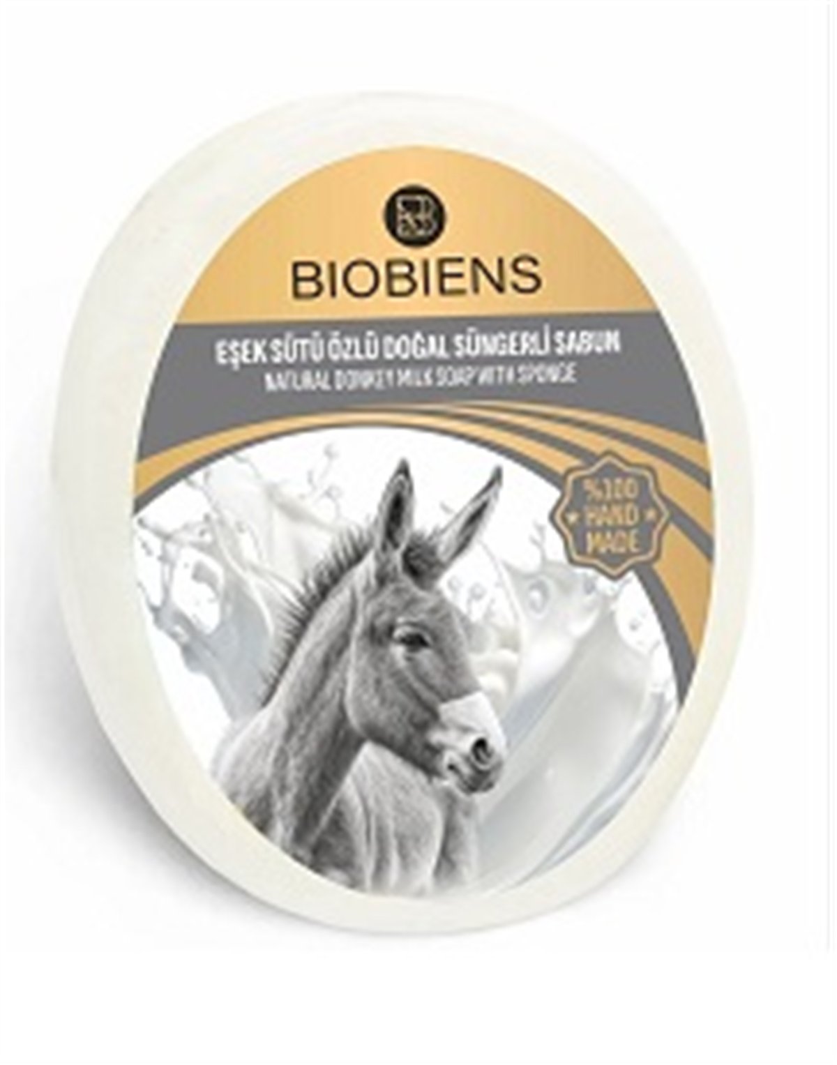 Biobiens 130gr Süngerli Sabun Eşek Sütü
