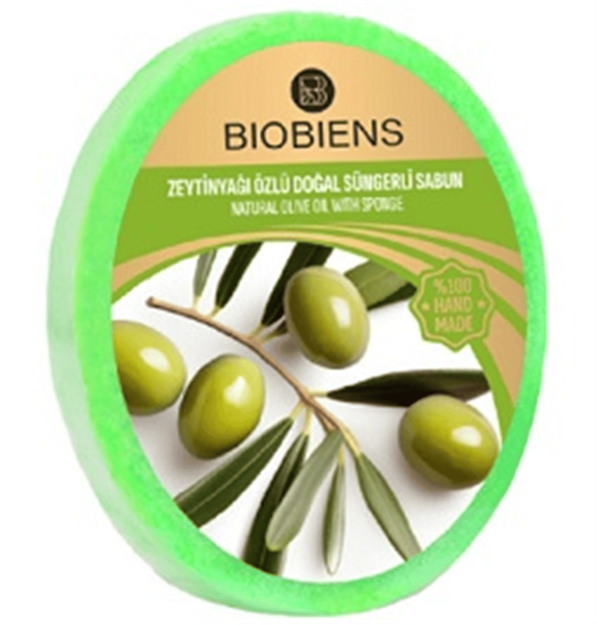 Biobiens 130gr Süngerli Sabun Zeytinyağlı