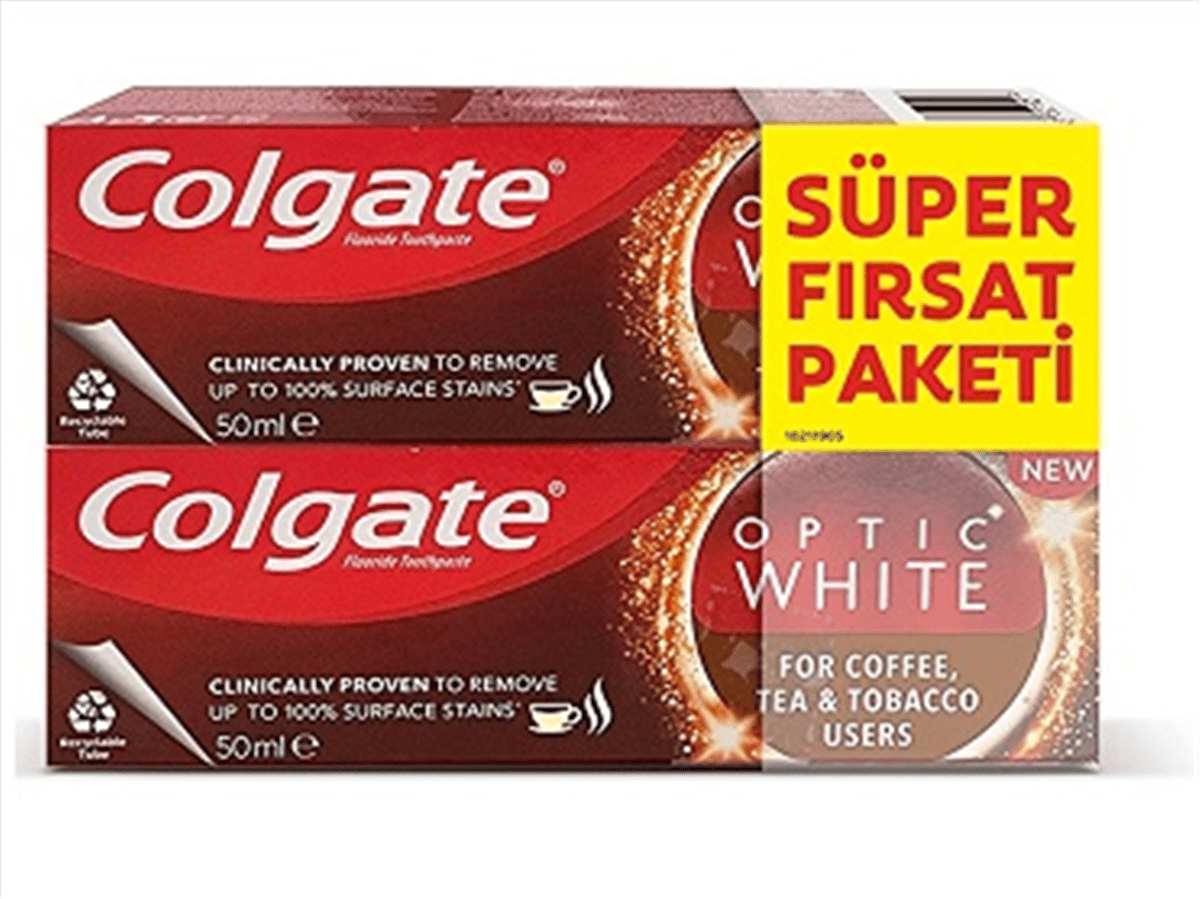 Colgate Diş Macunu 50 ml 1+1 Parıldayan Kahve