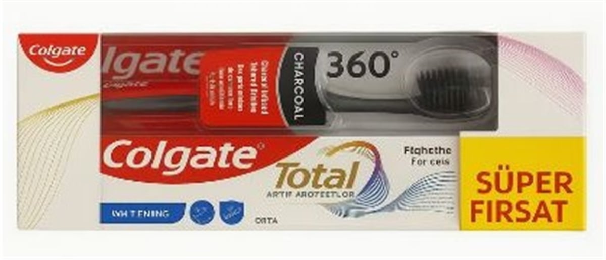 Colgate Diş Macunu 50ml Total Active +Diş Fırçası 360