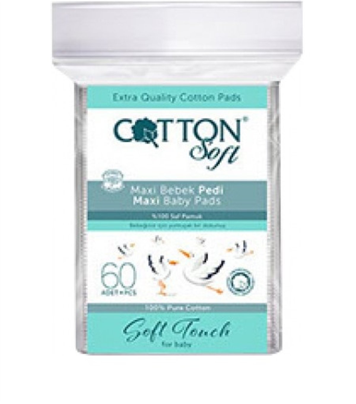 Cotton Bebek Temizleme Pamuğu 60'lı **Bebek Temzleme Pedi**