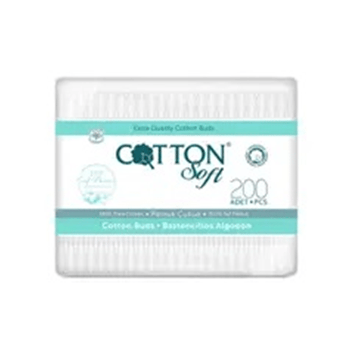 Cotton Kulak Çubuğu 200'lü Dikdörtgen