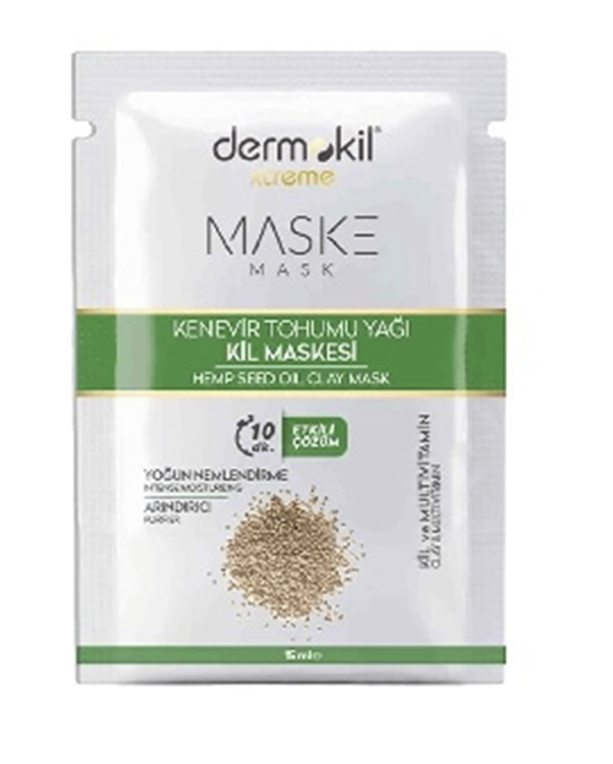 Dermokil Detoks Etkili Kenevir Tohumu Yağı Maske 15 ml