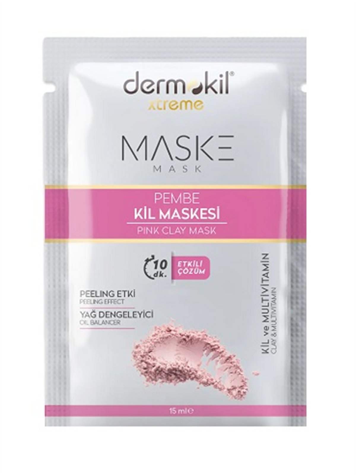 Dermokil Detoks Etkili Pembe Kil Maske 15 ml