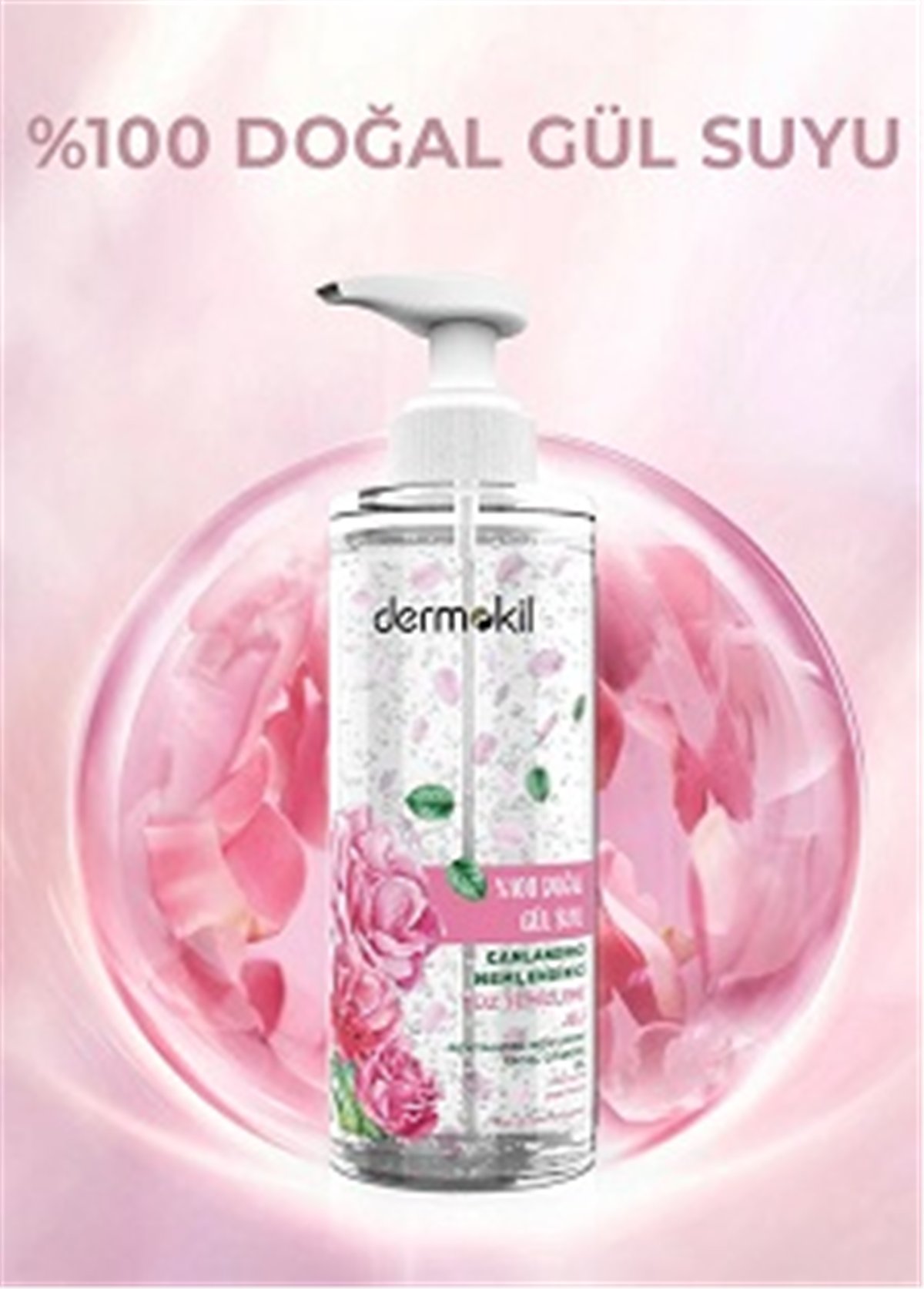 Dermokil Doğal Gül Suyu Yüz Temizleme Jeli 200 ml