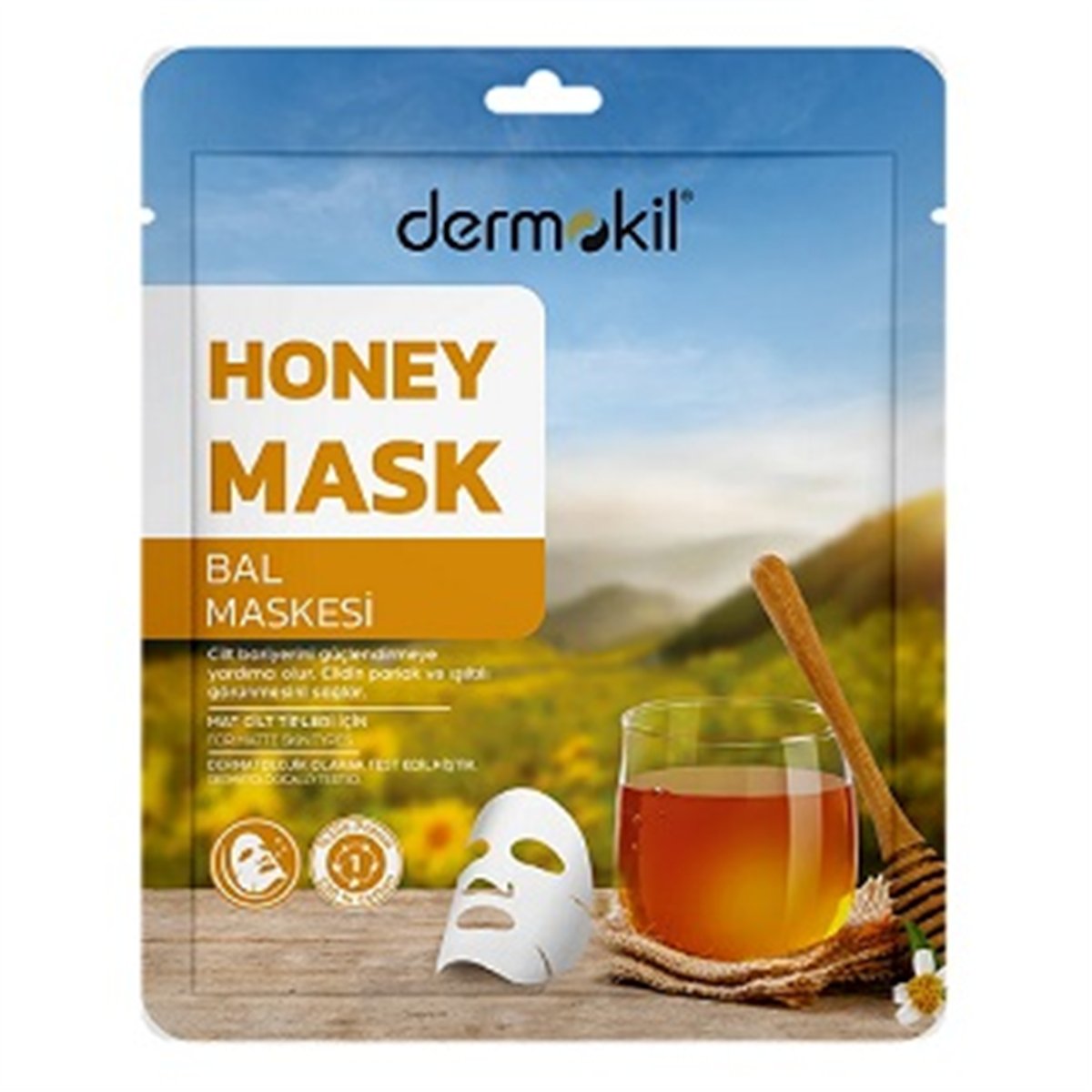 Dermokil Kağıt Maske Bal-Mat Görünümlü Ciltler İçin 20gr