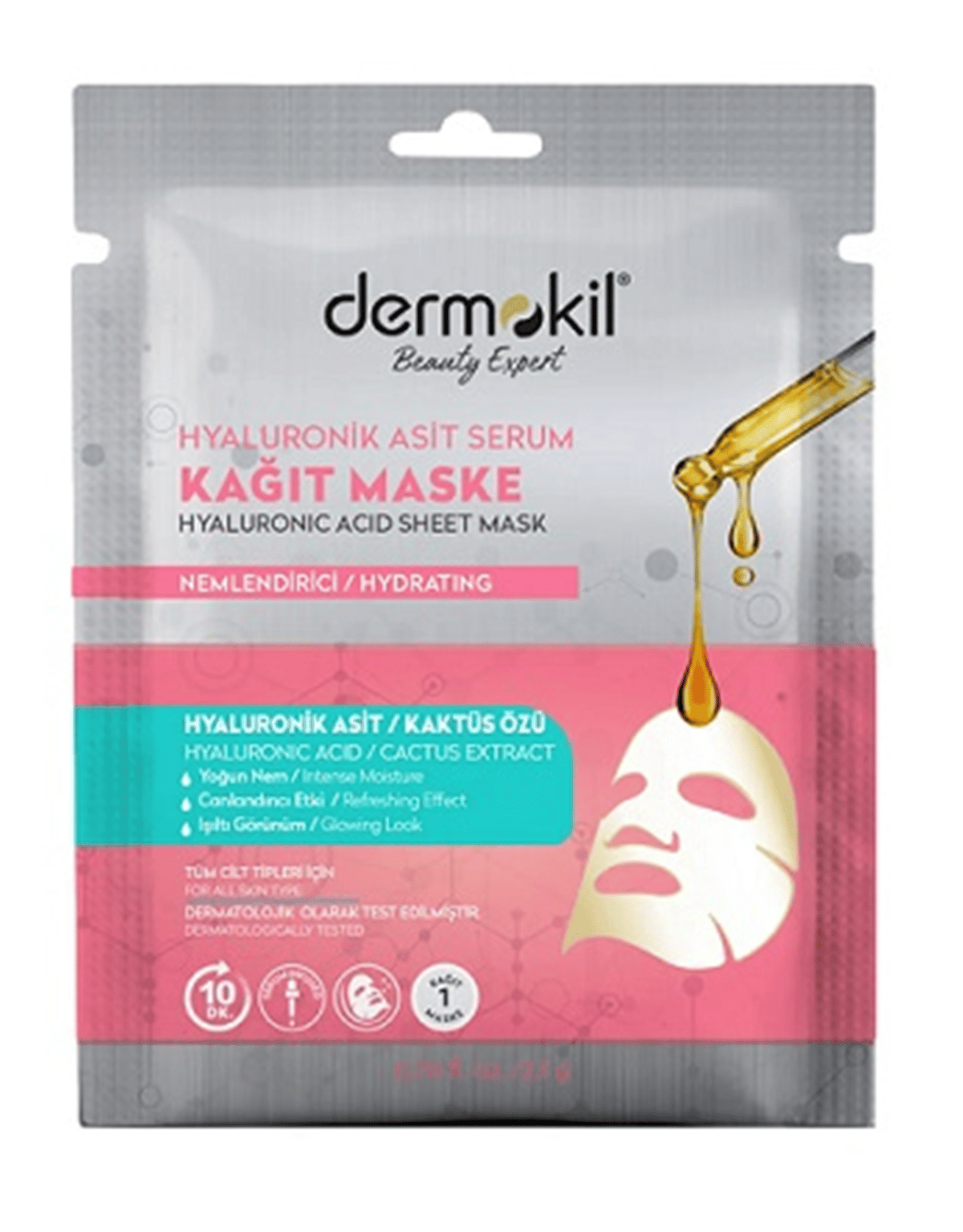 Dermokil Kağıt Maske Hyaluronik Asit Serum 23gr