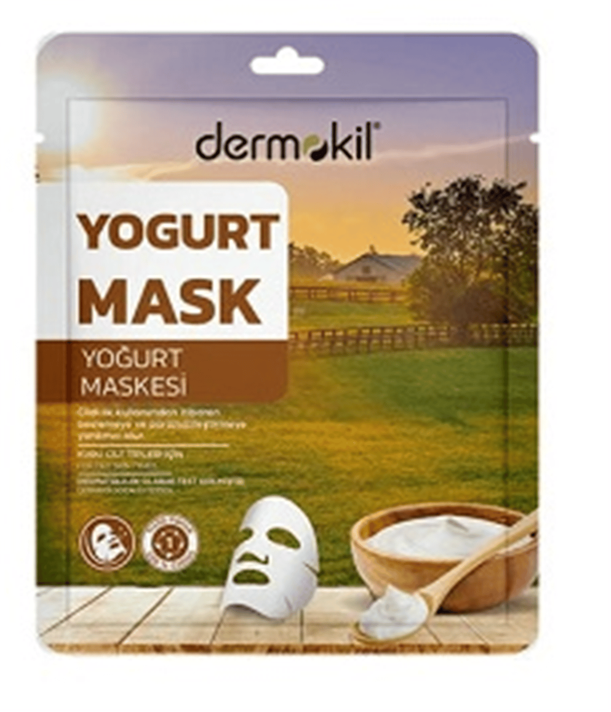 Dermokil Kağıt Maske Pirinç-Kuru Ciltler İçin 20gr
