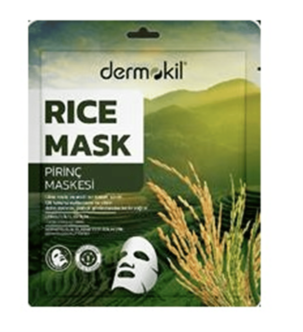 Dermokil Kağıt Maske Pirinç-Lekeli Ciltler İçin 20gr
