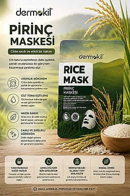 Dermokil Kil maske Pirinç 30ML*20