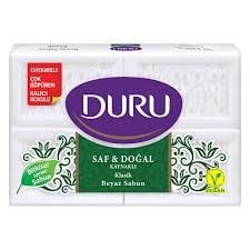 Duru Saf - Doğal Klasik Beyaz Kalıp Sabun 4x150 gr