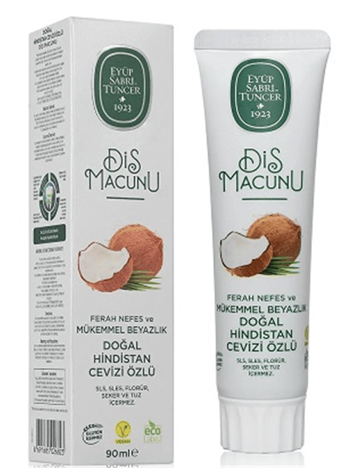 Eyüp Sabri Diş Macunu Doğal Hindistan Özlü 90ml