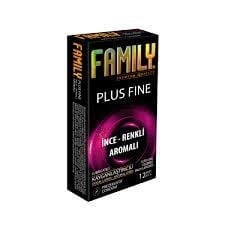 Family Prezervatif Plus Fİne*İnce Renkli Aromalı