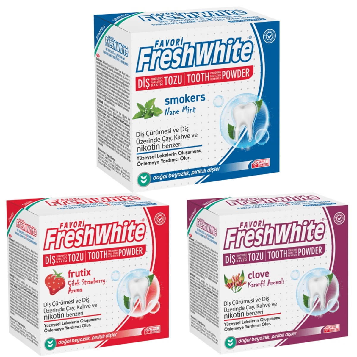 Fresh White Diş Tozu Mix