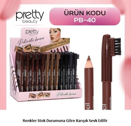 Gold Pretty Kaş Kalemi  Karma Paket 5 Renk