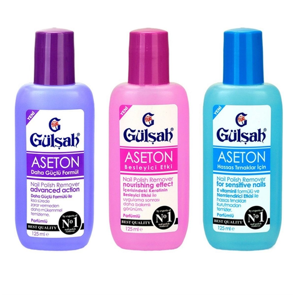 Gülşah Aseton Güçlü Parfümlü Mor 125ml