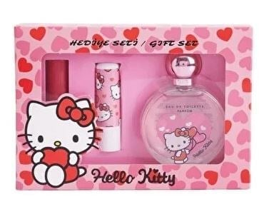 Kiva Disney Çocuk Hediye Seti Edt 50ml+Lıp+Ruj Hello Kıtty