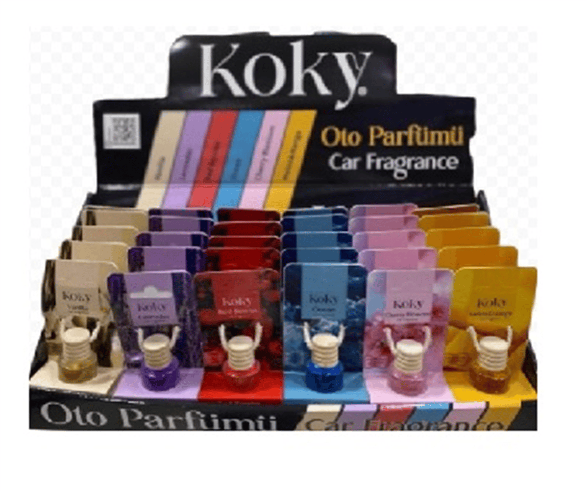 Koky Oto Parfümü Karma Mango-Cherry*Lavanta*Ocean*Vanilya*Böğürtlen