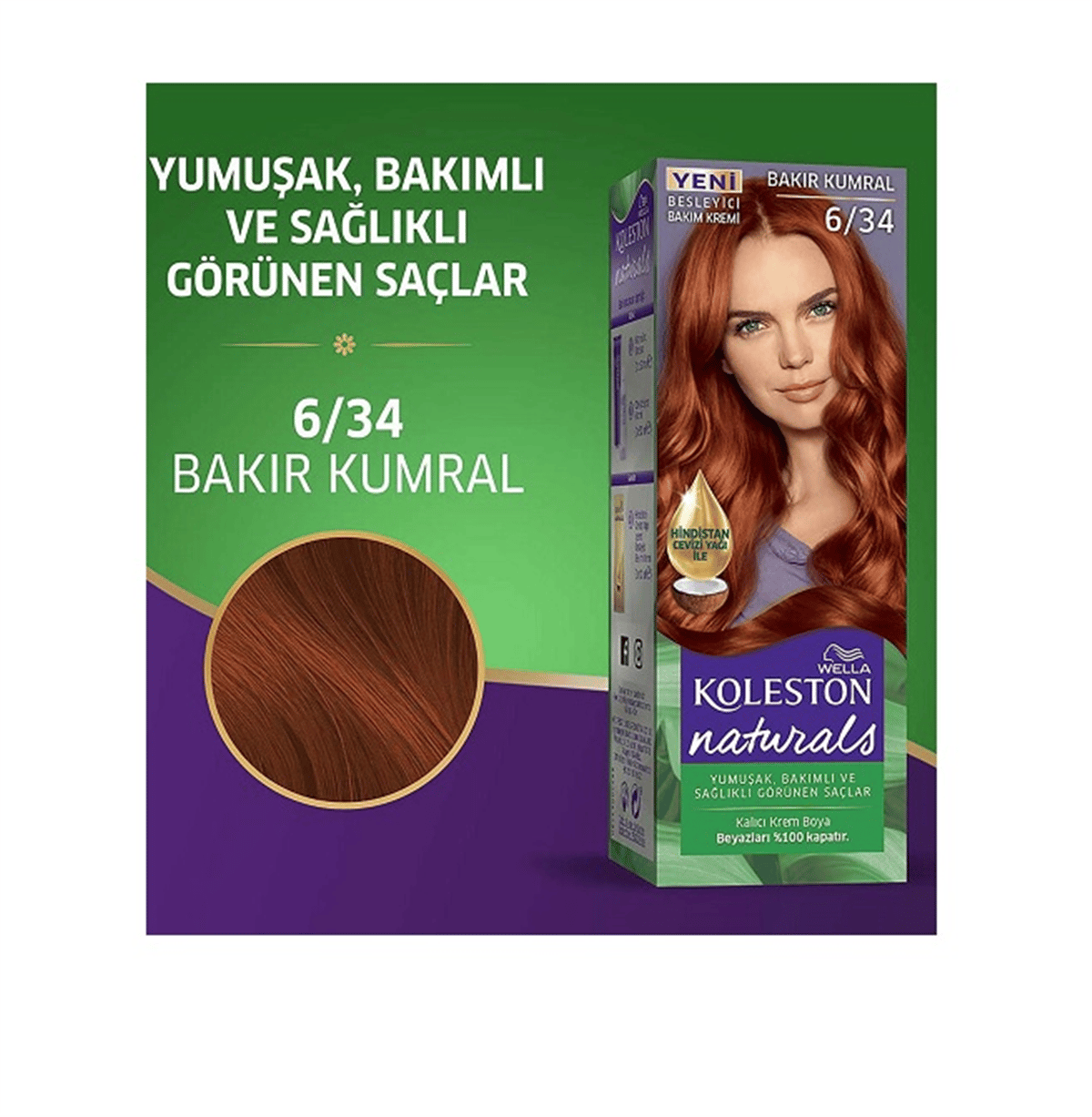 Koleston Naturel Maxi Bakır Kumral 6/34