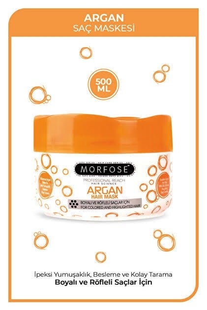 Morfose Hair Mask Argan Turuncu 500ml