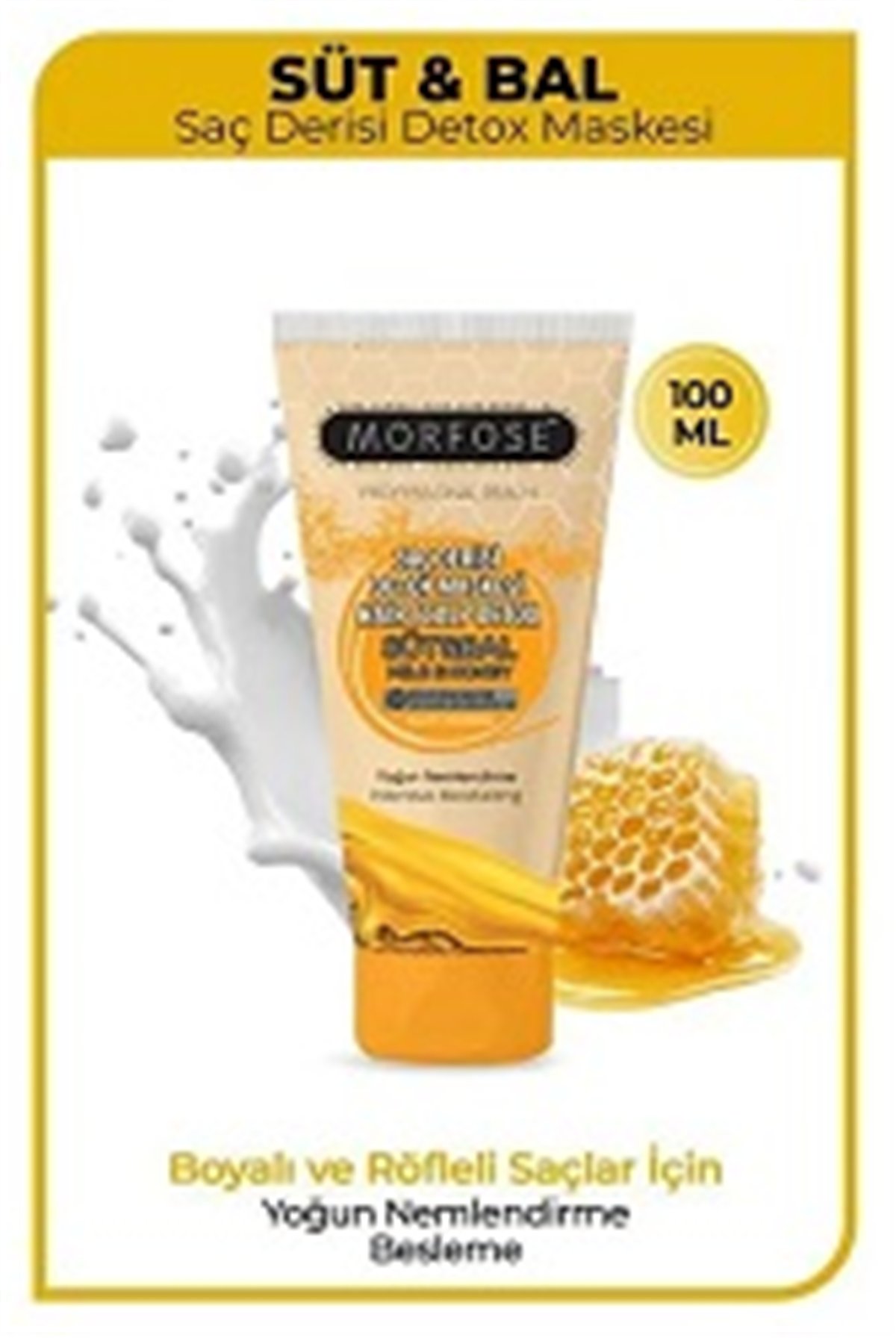 Morfose Scalp Detox Hair Mask Süt Bal 100ml