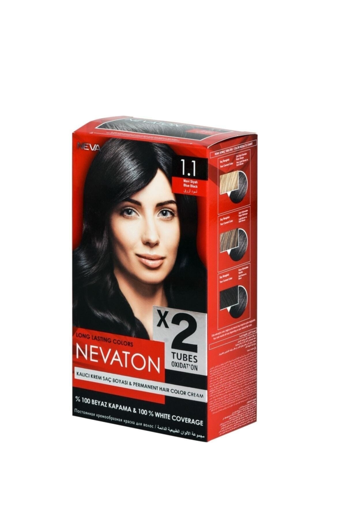 Nevaton Saç Boya Set Mavi Siyah 1.1