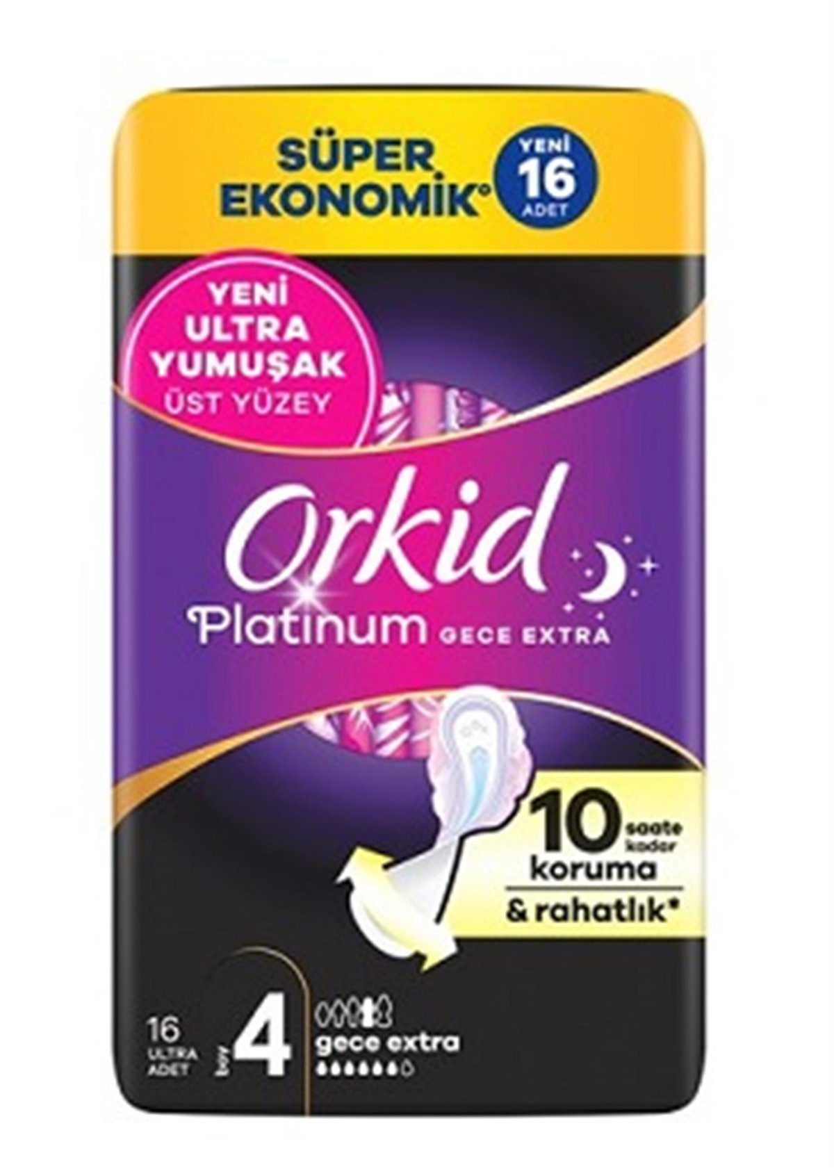 Orkid  Platinum  Gece Extra   16'Lı 4 Numara