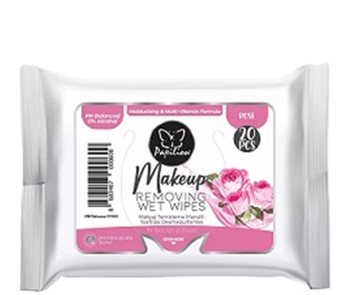 Papilon Makyaj temizleme Mendili Rose