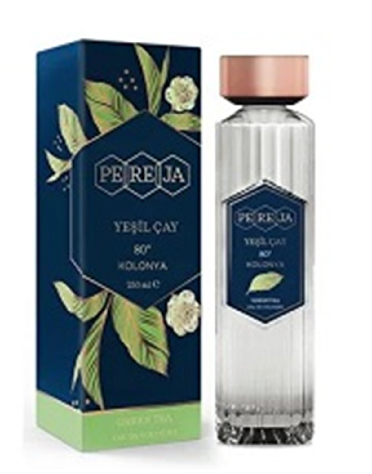 Pereja Kolonya Cam Şişe Yeşil Çay 250ml