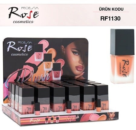 Rose Allık Likit Cam Şişe Rf-1130