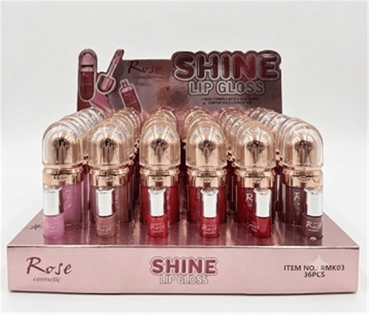 Rose lip glos Shıne 6 Renk Ton Rmk-03 *36