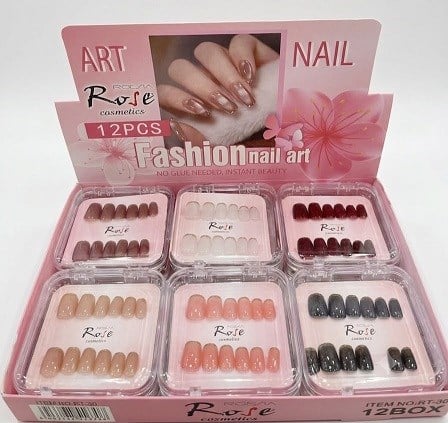 Rose Takma Tırnak Küt Karma Rt-36 *12