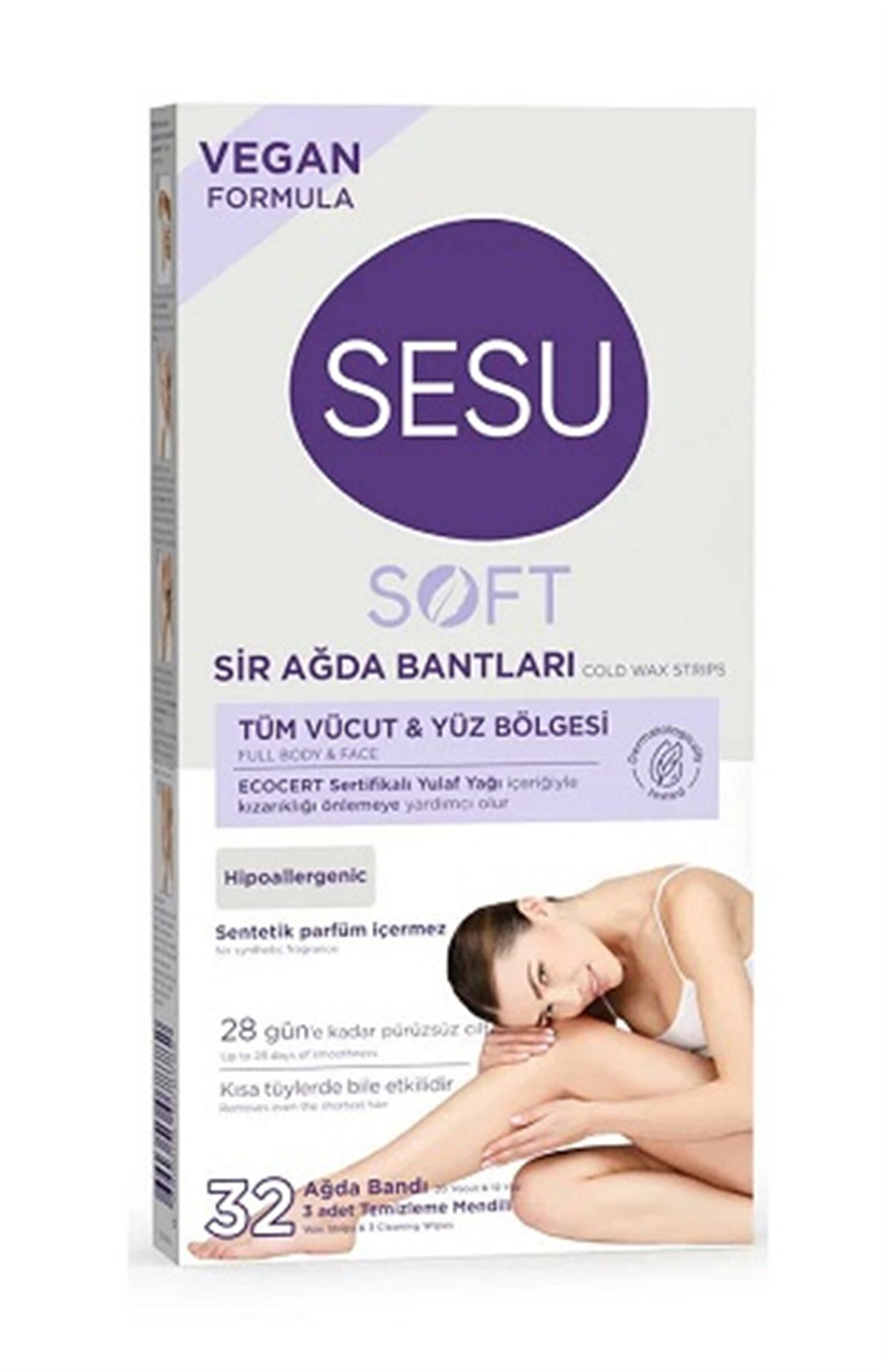 Sesu Ağda Bandı Soft Yulaf 32'li