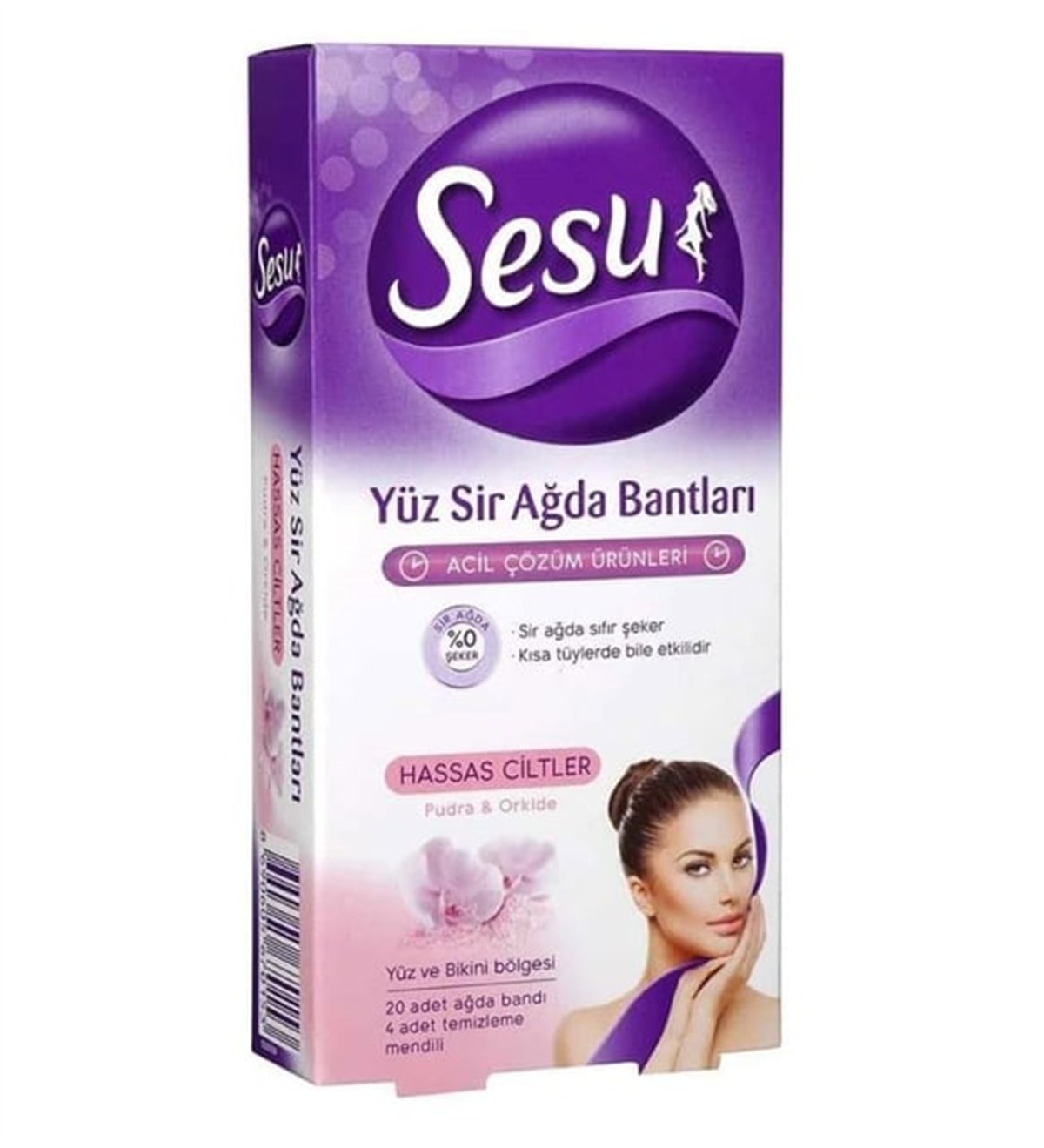 Sesu Ağda Bandı Yüz Hassas Cilt 20'li