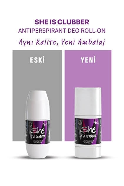 She Roll-on Bayan Clubber 50ml