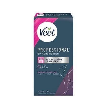 Veet Sir Ağda Bandi Profesyonel Normal Ciltler 12'li