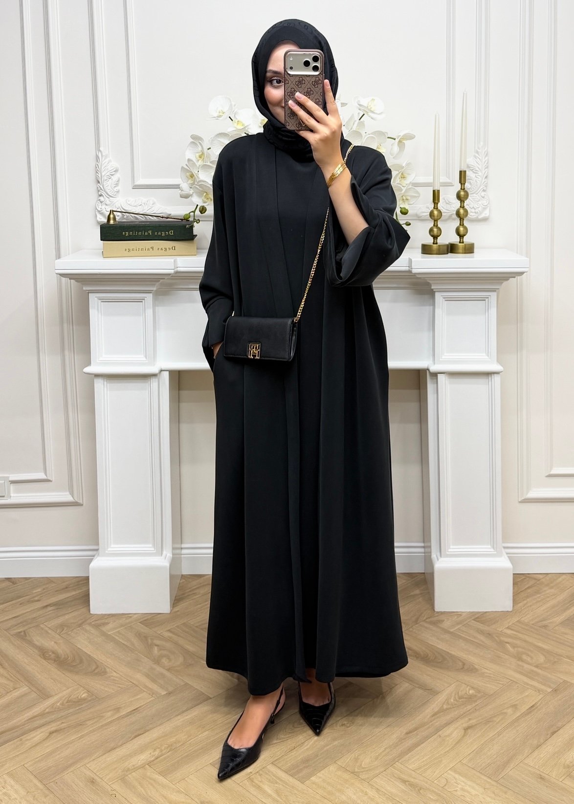 Helen Oysho Abaya Takım | Siyah