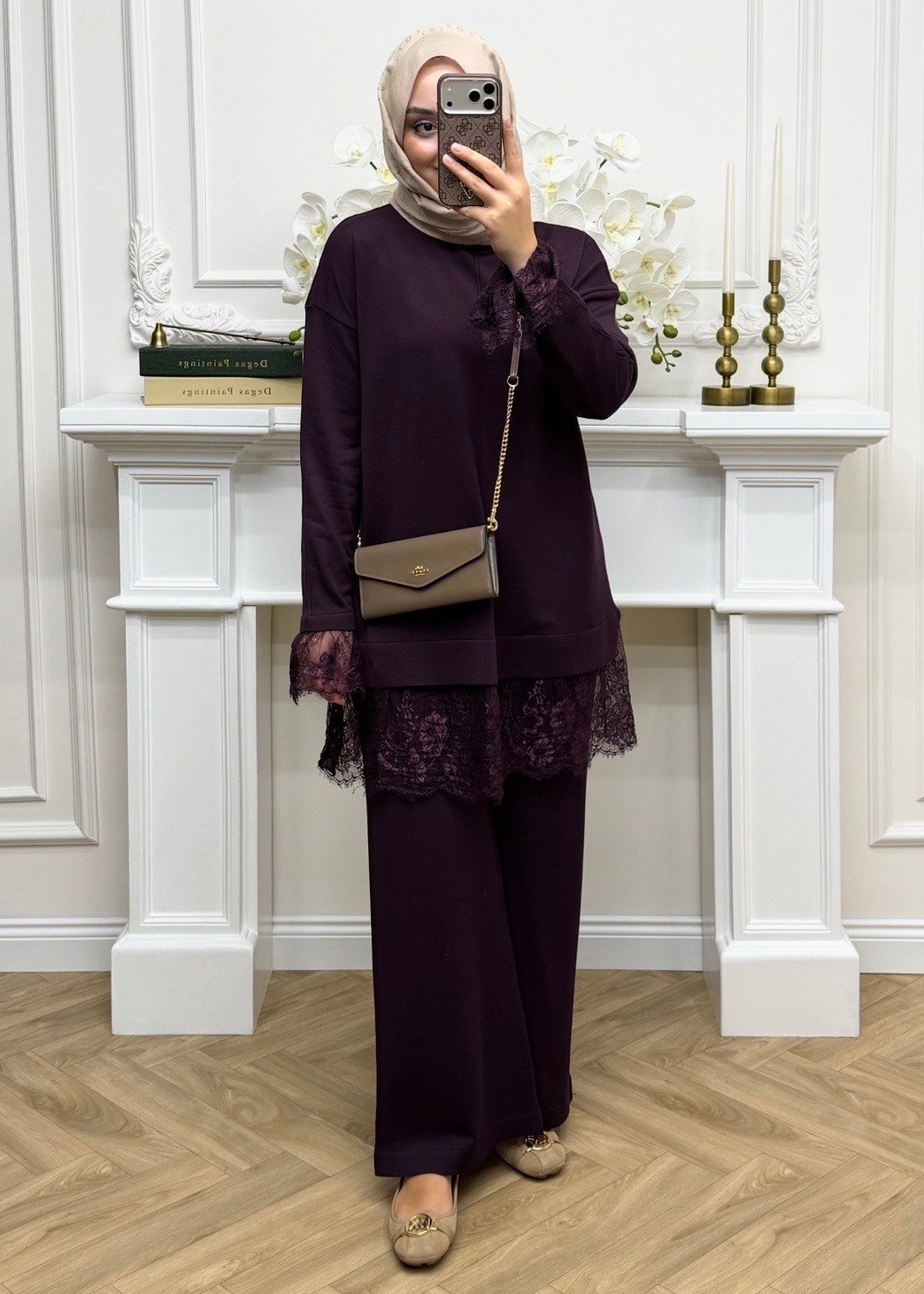 Layla Merserize Takım Mürdüm