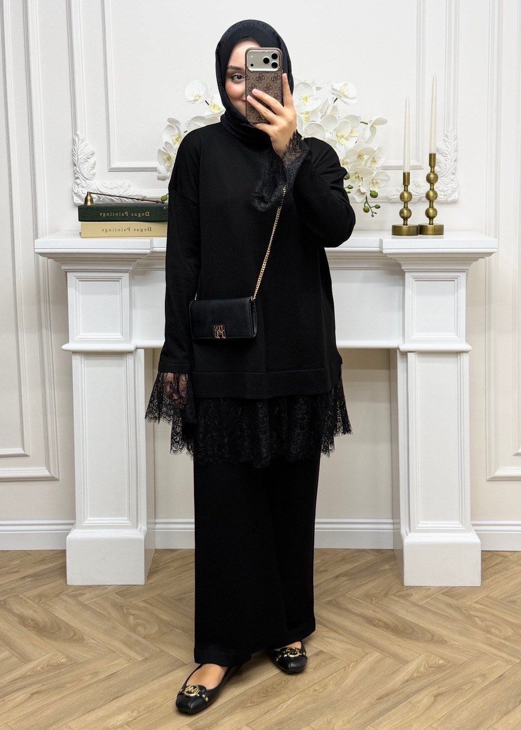 Layla Merserize Takım Siyah